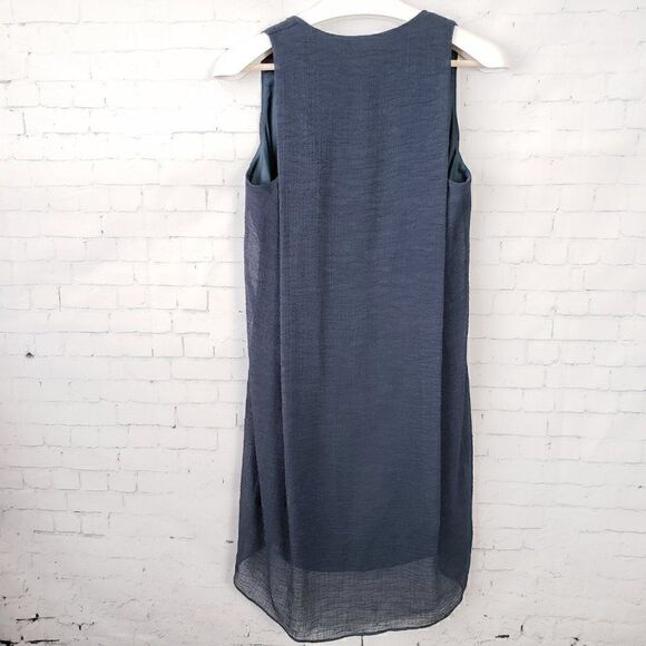 Helmut Lang Dress Size S Deep Teal Blue Green Shift Lined Designer - Picture 5 of 8
